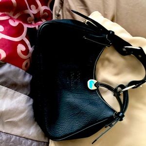 Authentic black leather Dooney & Bourke purse.